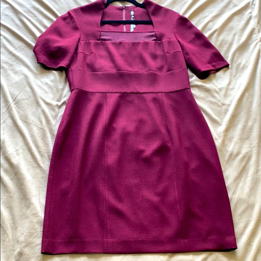 Plum structured dress - beautiful fit